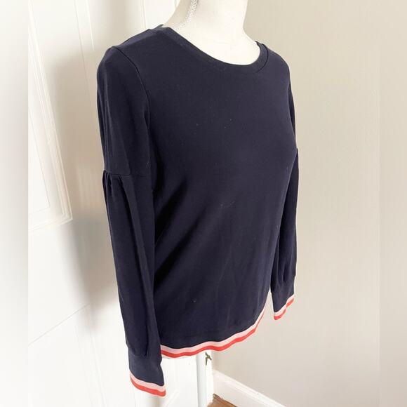 Boden Renee Sweatshirt Striped Cuffs - Picture 3 of 5